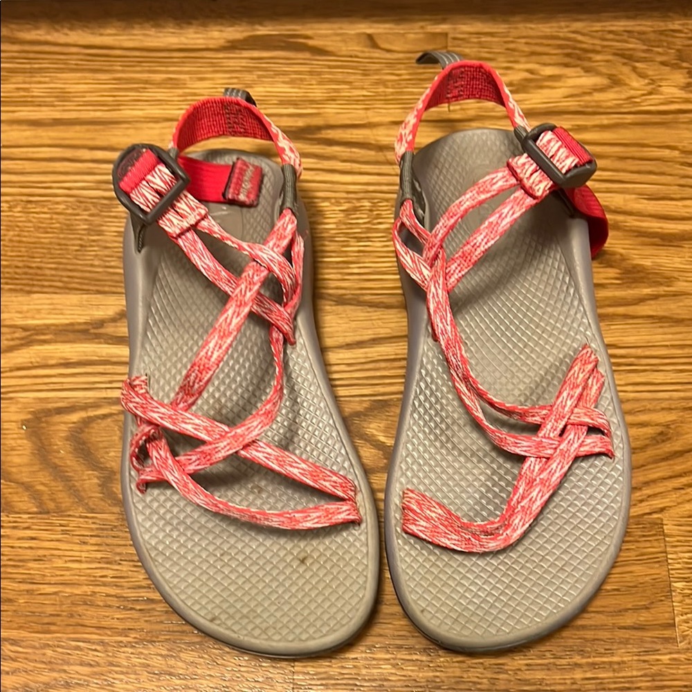 Chaco Kids Sandals - Red and Gray